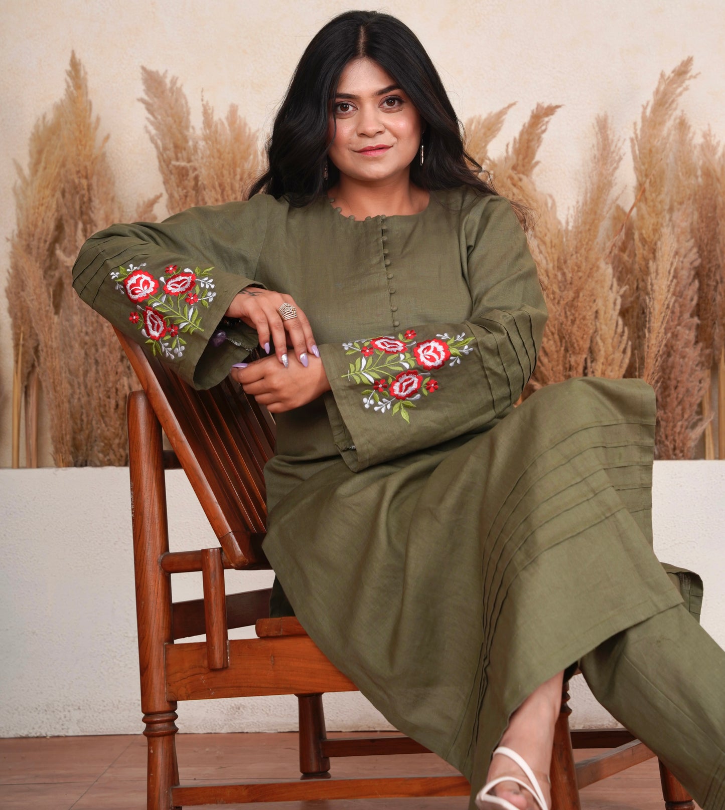 Linen Kurta Set