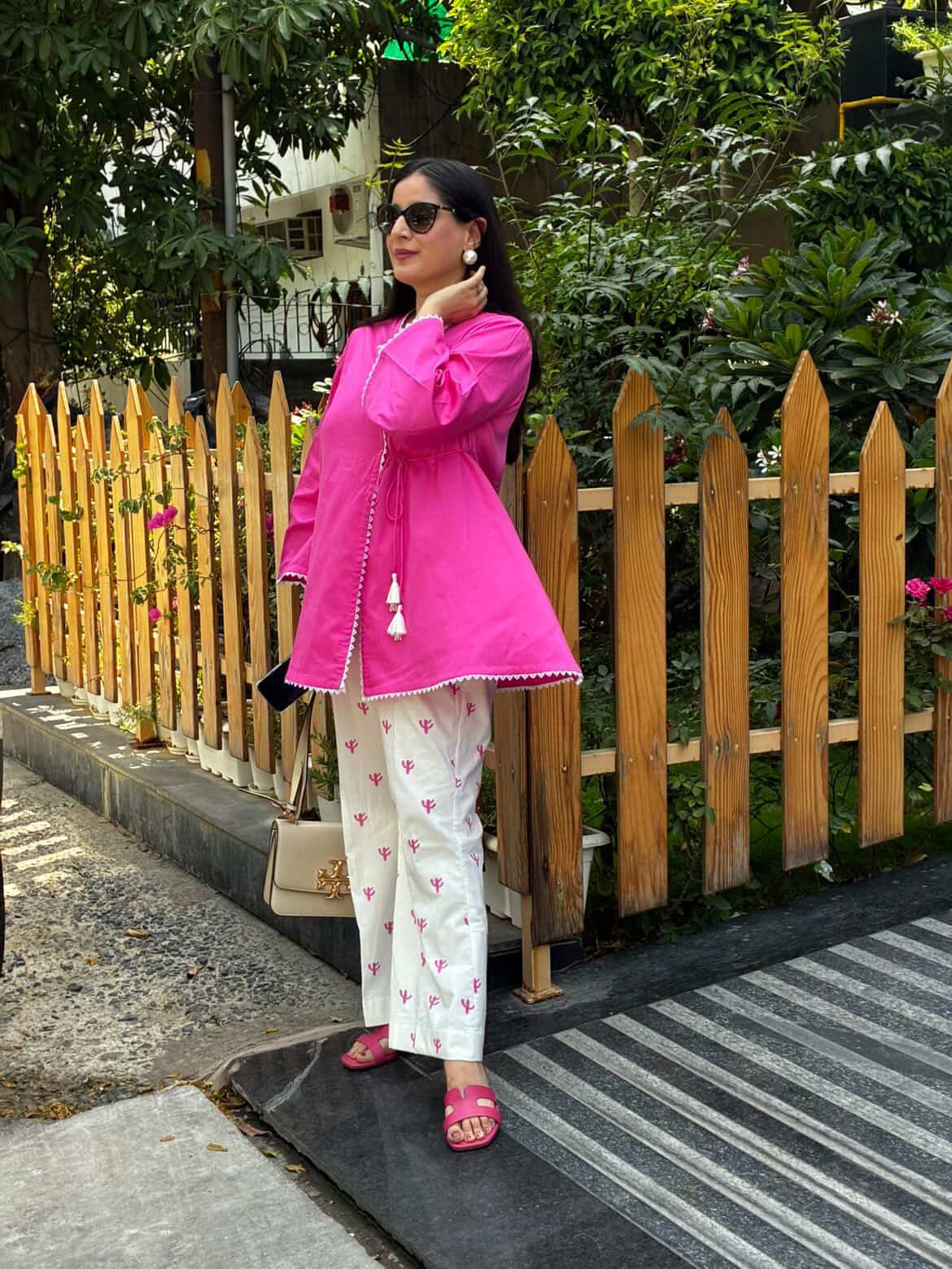 Pink Angrakha Set