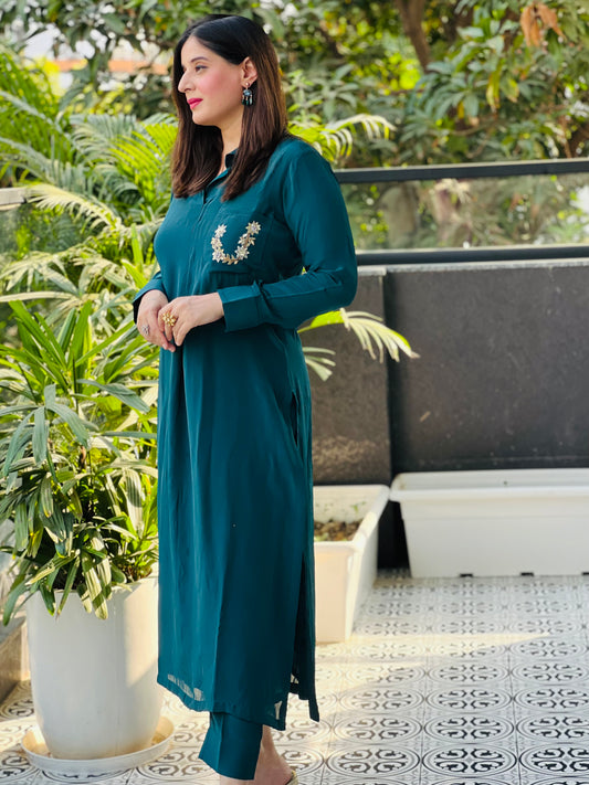 Crepe Tunic with Pants