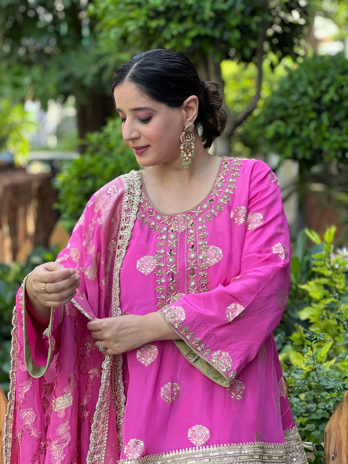 Silk Choga with Salwar