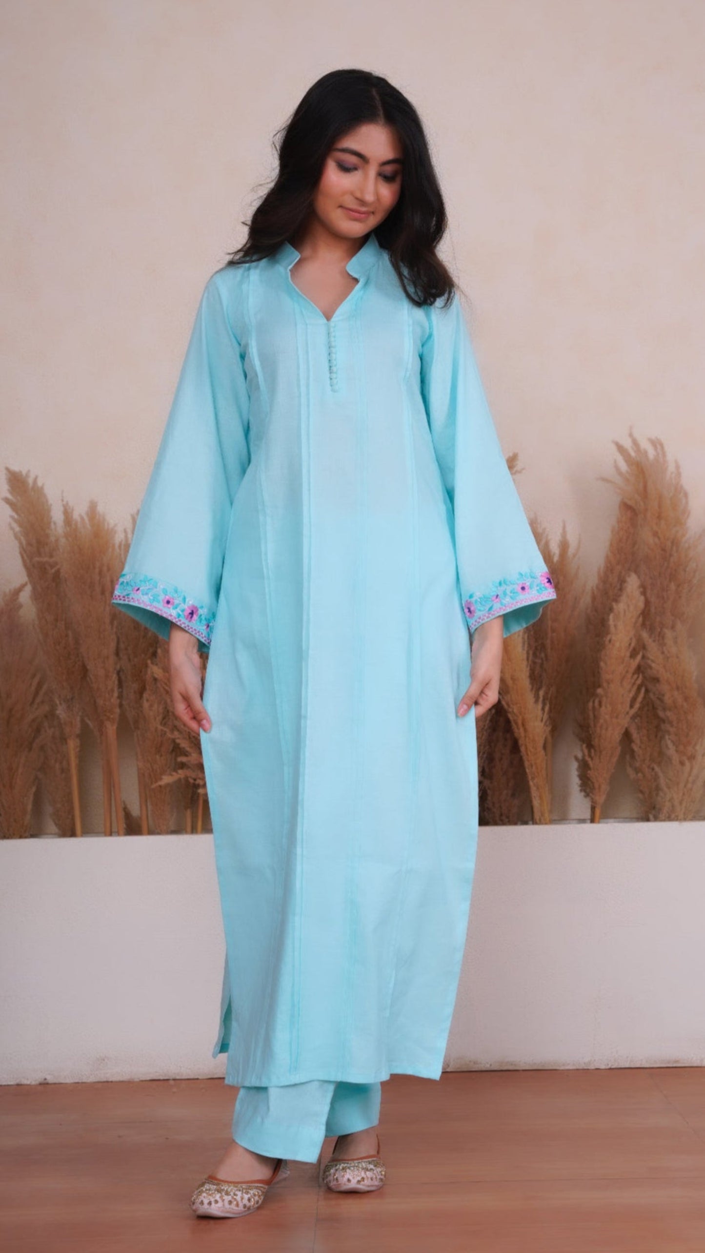 Linen Kurta Set