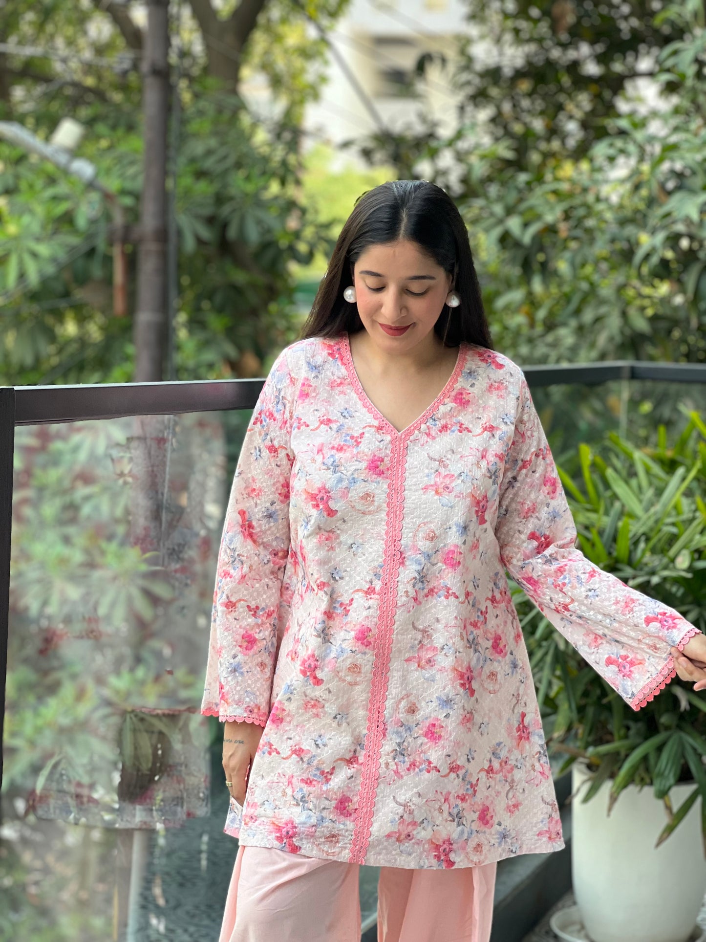 Peach Farshi Shalwar Set