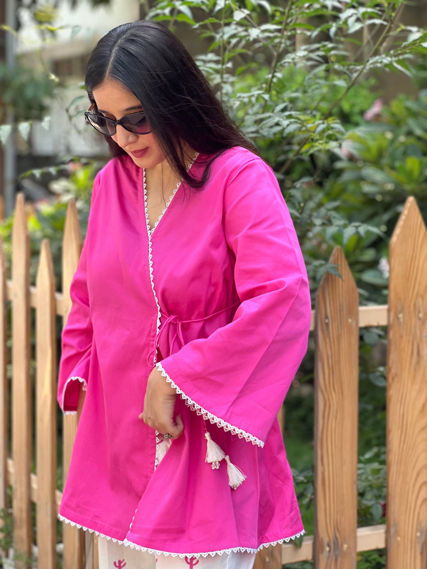 Pink Angrakha Set