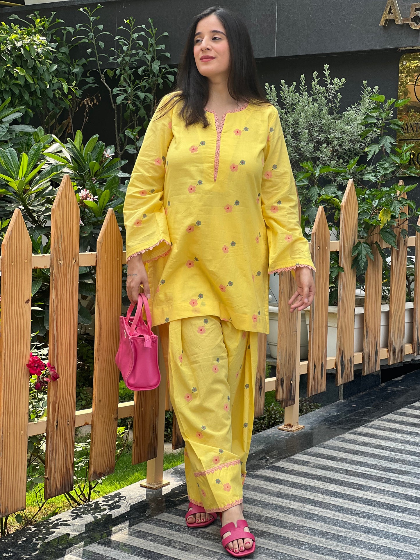 Sunflower Farshi Shalwar Set
