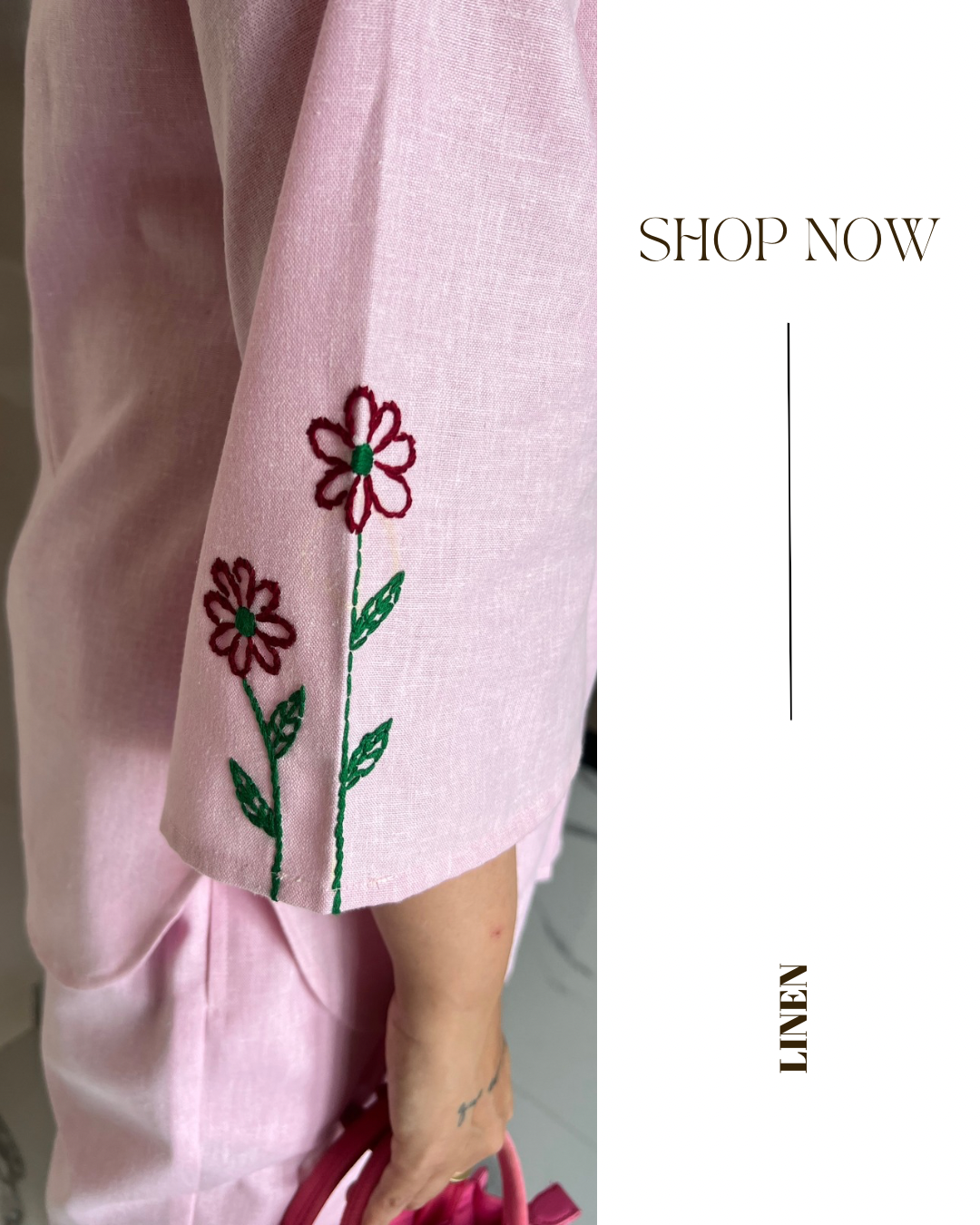 Blush Pink Linen Co-ord