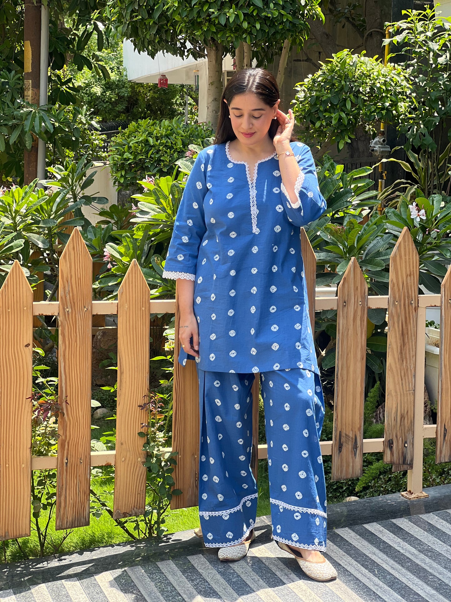 Bandhani Print Farshi Shalwar Set