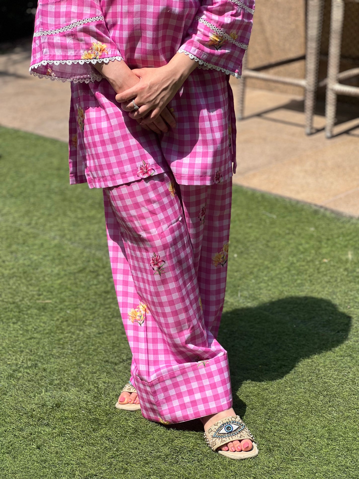 Mul Cotton Farshi Shalwar Set