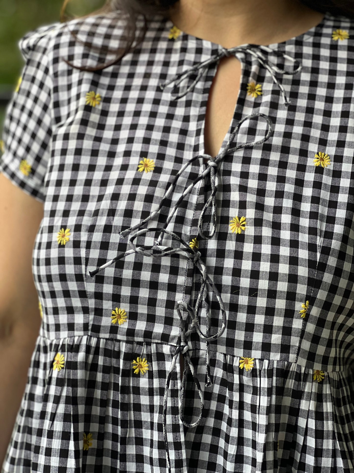 Gingham Peplum Co-ord