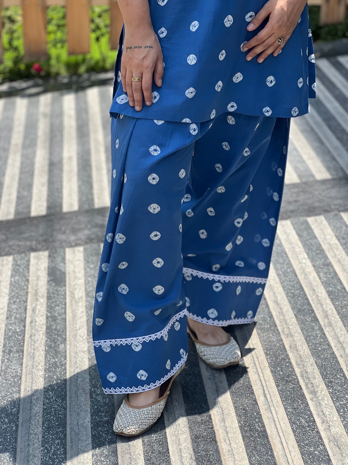 Bandhani Print Farshi Shalwar Set