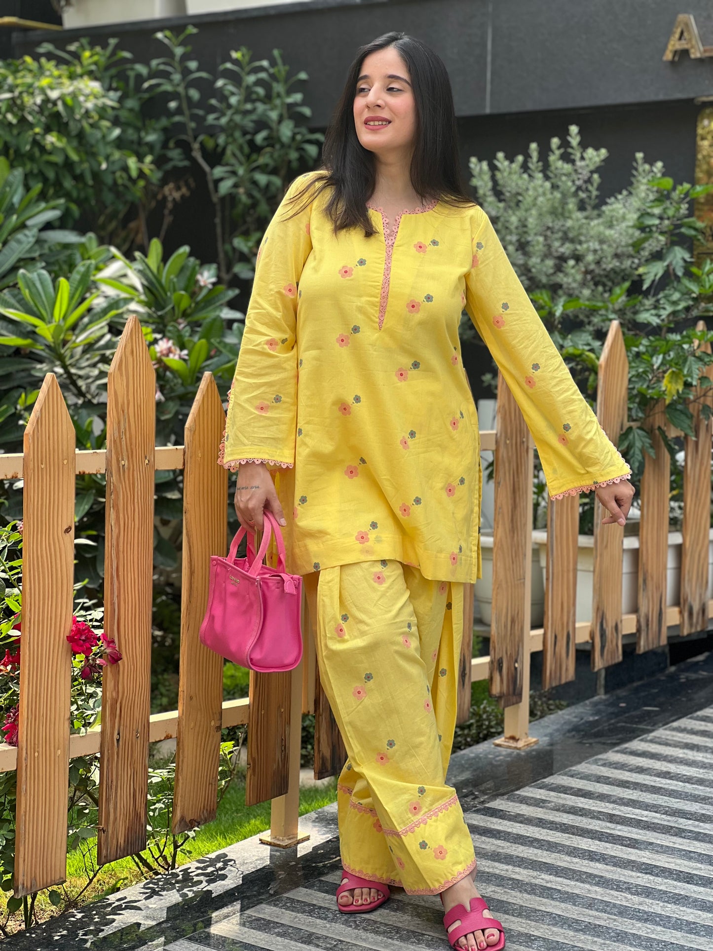 Sunflower Farshi Shalwar Set