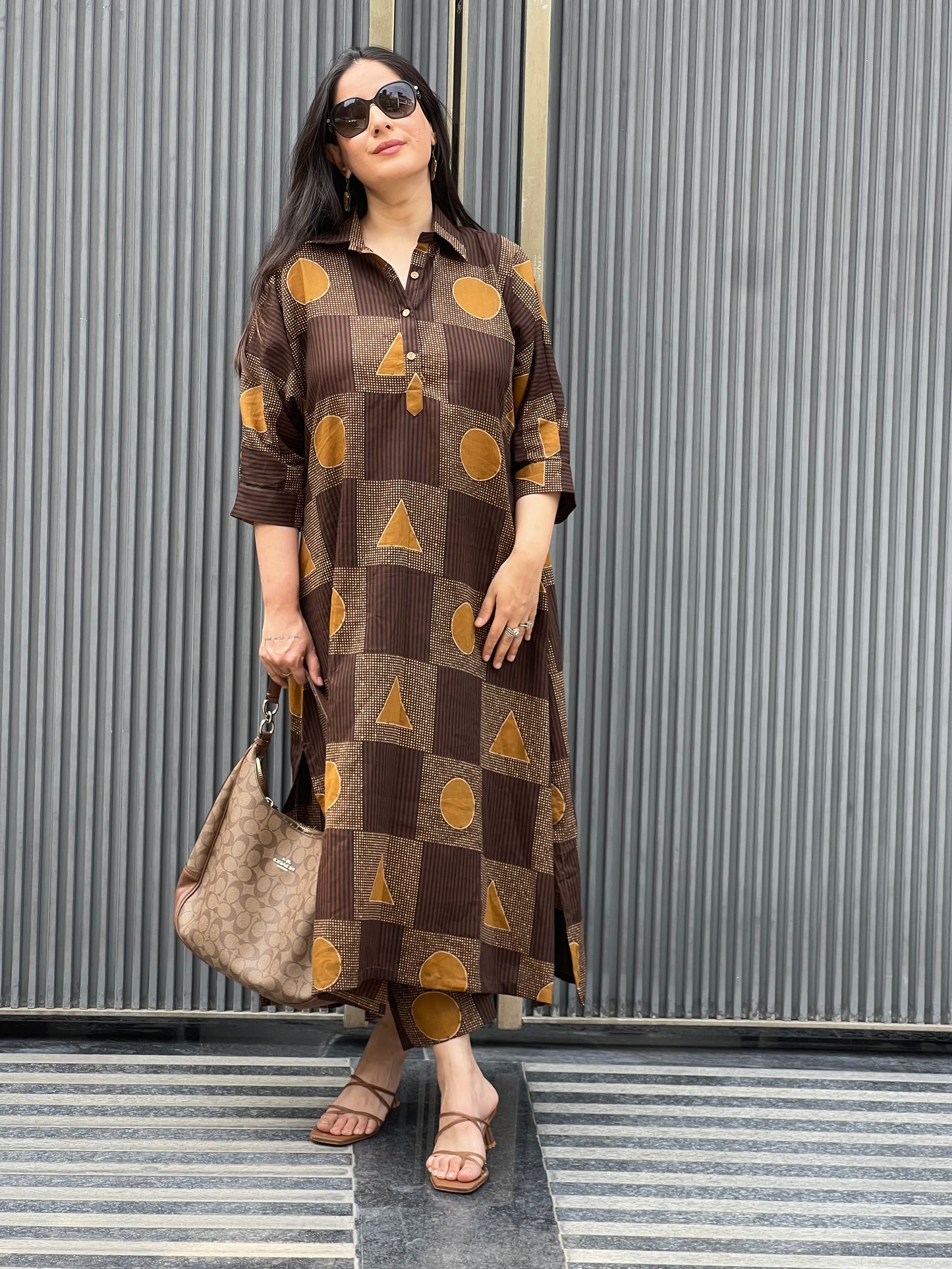 Long Kaftan Cotton Set