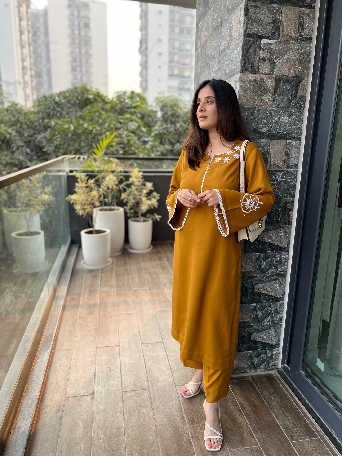 Pashmina Set with Hand Embroidery