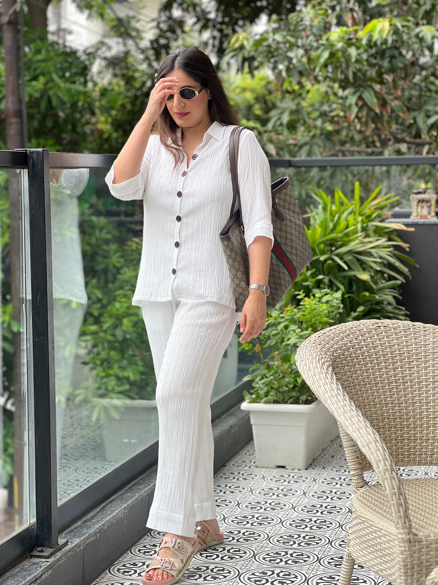 Crinkled Cotton Co-ord