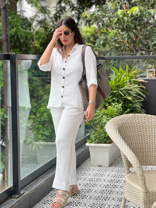 Crinkled Cotton Co-ord