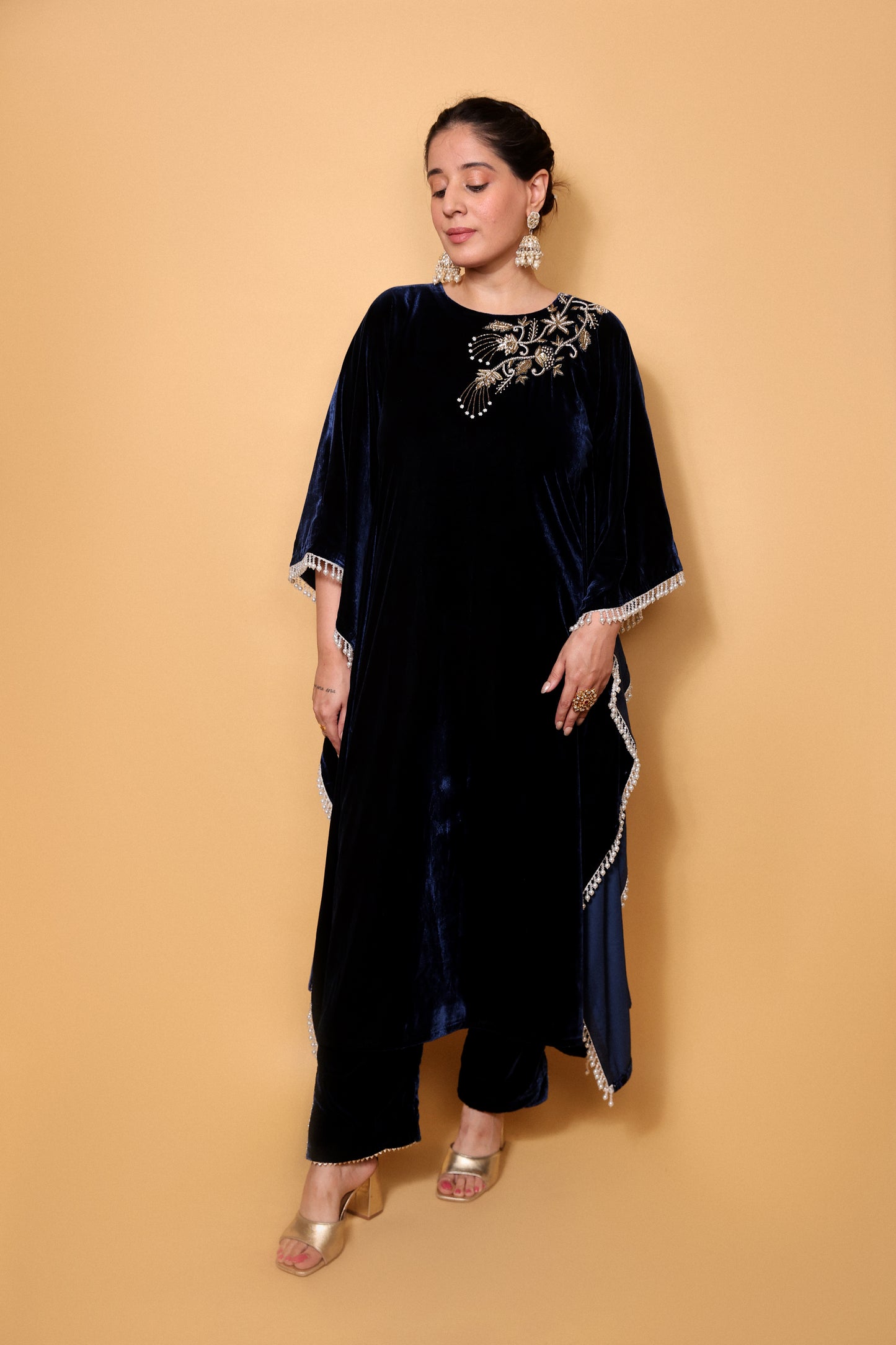 Velvet Kaftan Set