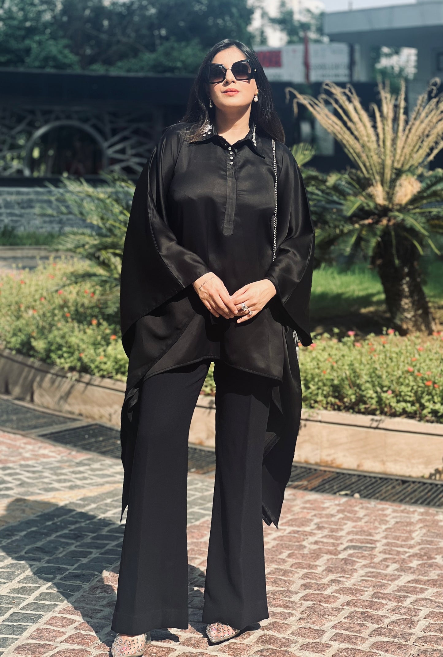 Satin Kaftan Top