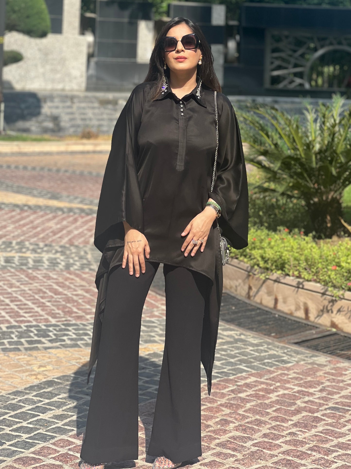 Satin Kaftan Top